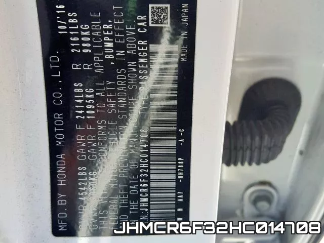 JHMCR6F32HC014708