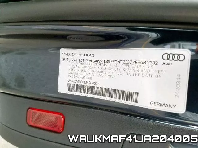 WAUKMAF41JA204005