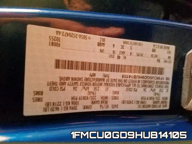 1FMCU0GD9HUB14105
