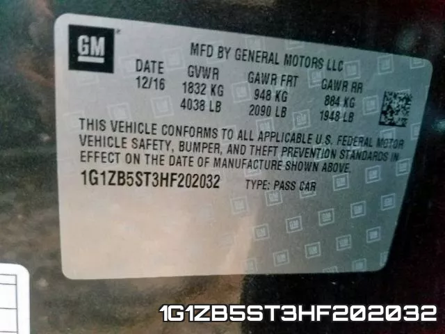 1G1ZB5ST3HF202032