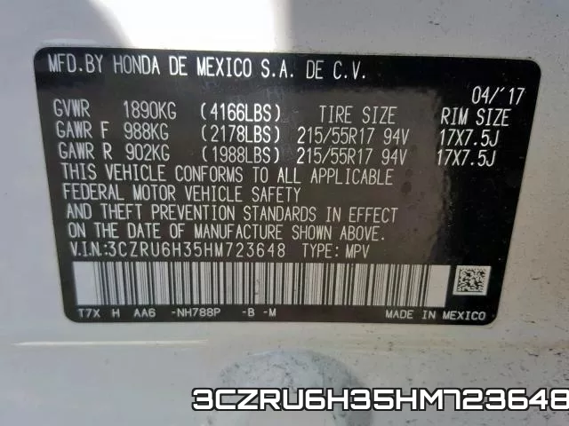 3CZRU6H35HM723648