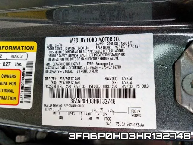 3FA6P0HD3HR132748
