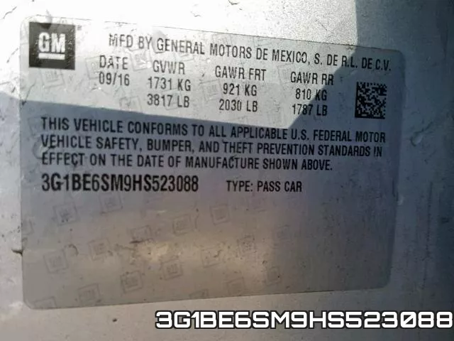 3G1BE6SM9HS523088