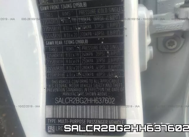 SALCR2BG2HH637602