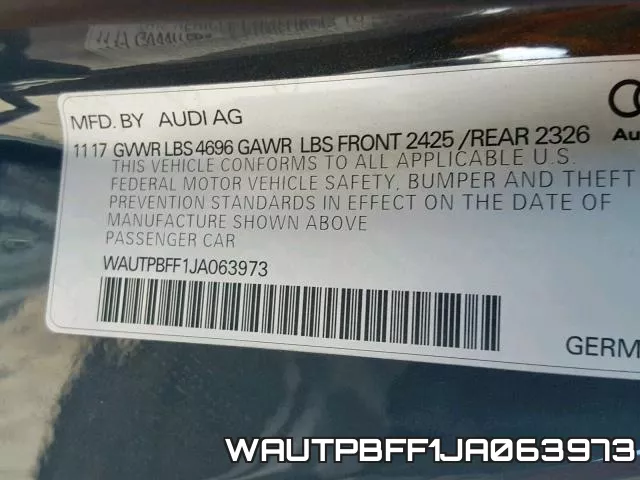 WAUTPBFF1JA063973