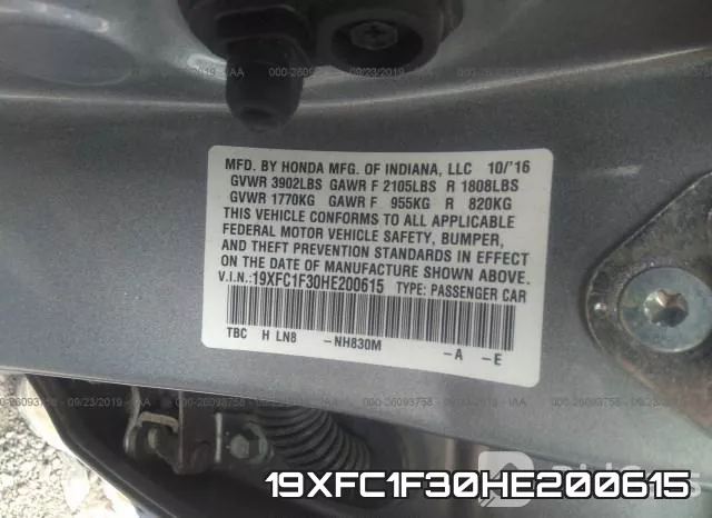 19XFC1F30HE200615