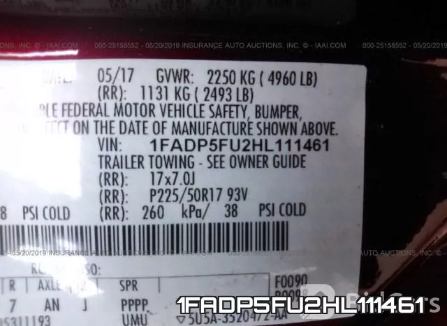 1FADP5FU2HL111461