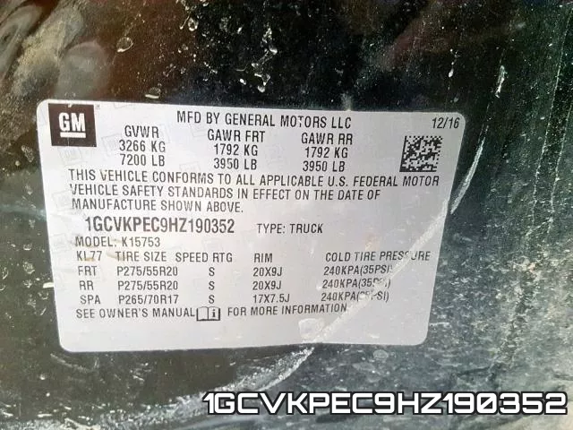 1GCVKPEC9HZ190352