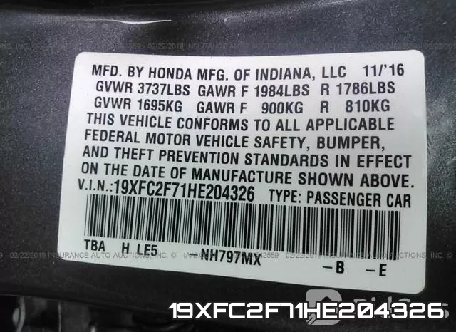 19XFC2F71HE204326
