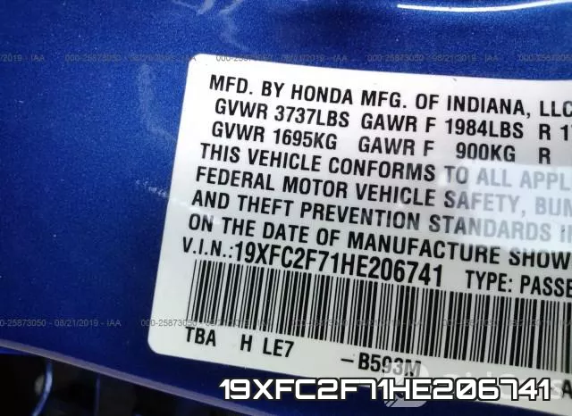 19XFC2F71HE206741