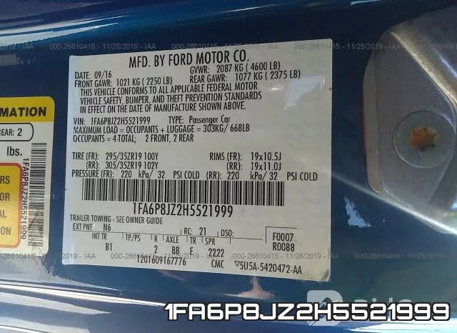 1FA6P8JZ2H5521999