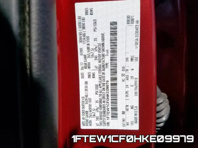 1FTEW1CF0HKE09979