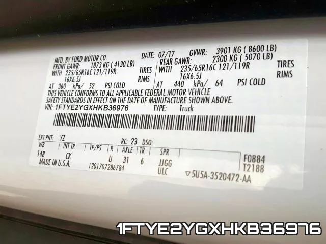 1FTYE2YGXHKB36976