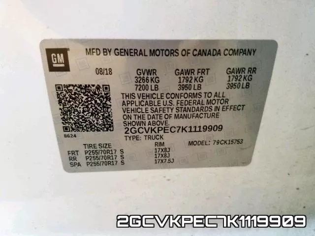 2GCVKPEC7K1119909