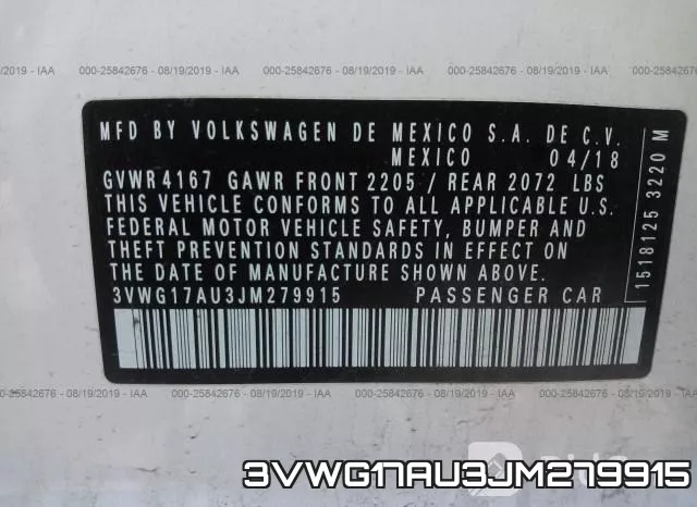 3VWG17AU3JM279915