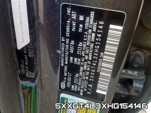 5XXGT4L3XHG154146