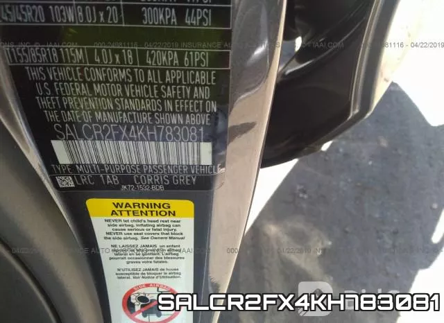 SALCR2FX4KH783081