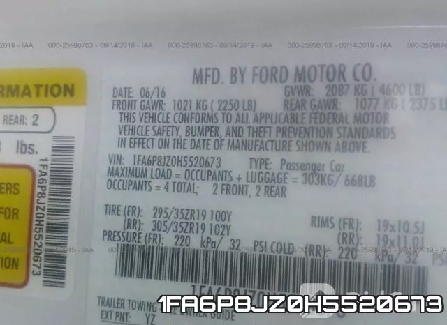 1FA6P8JZ0H5520673