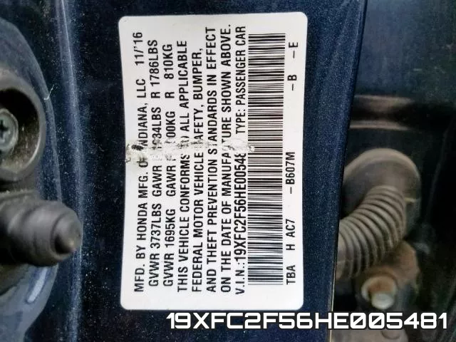 19XFC2F56HE005481