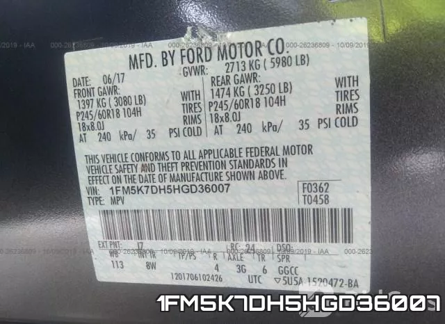 1FM5K7DH5HGD36007