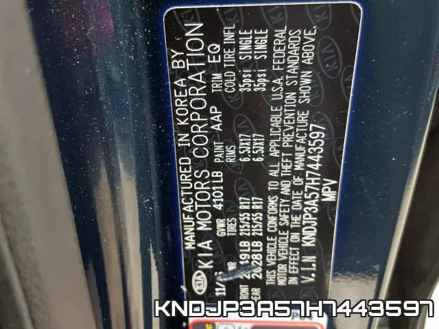 KNDJP3A57H7443597