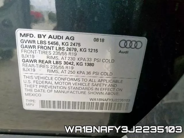 WA1BNAFY3J2235103