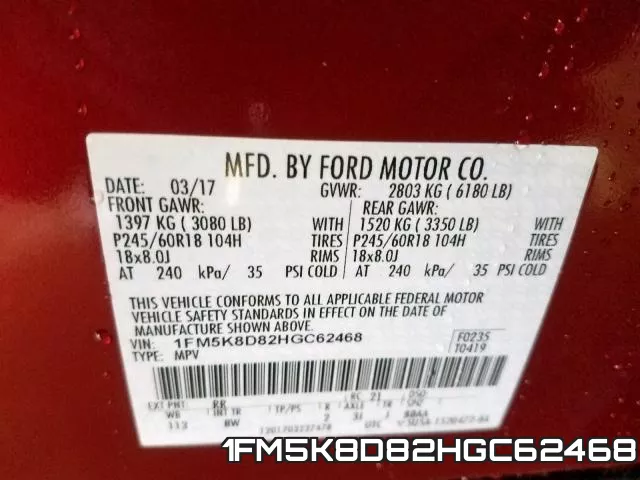 1FM5K8D82HGC62468