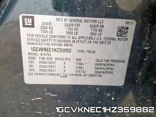 1GCVKNEC1HZ359882