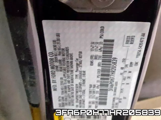 3FA6P0H77HR205839