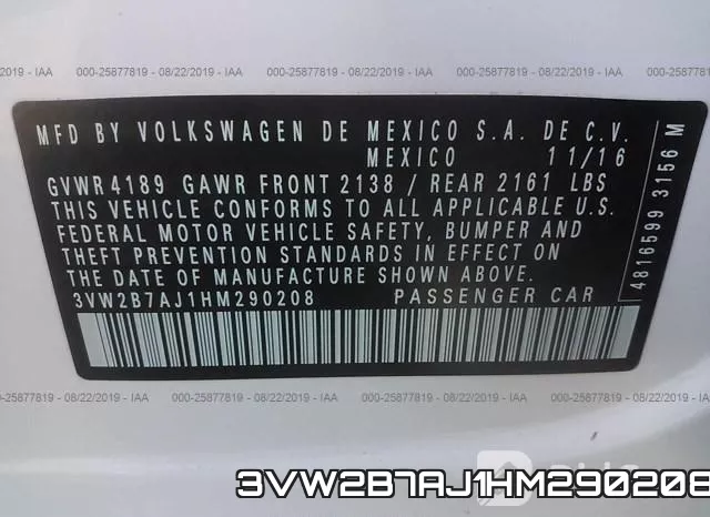 3VW2B7AJ1HM290208