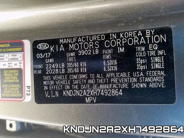 KNDJN2A2XH7492864