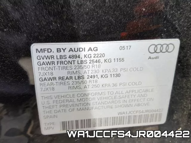 WA1JCCFS4JR004422