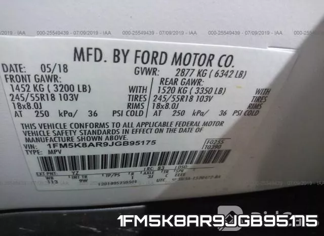 1FM5K8AR9JGB95175