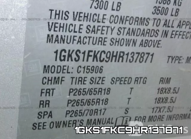 1GKS1FKC9HR137871