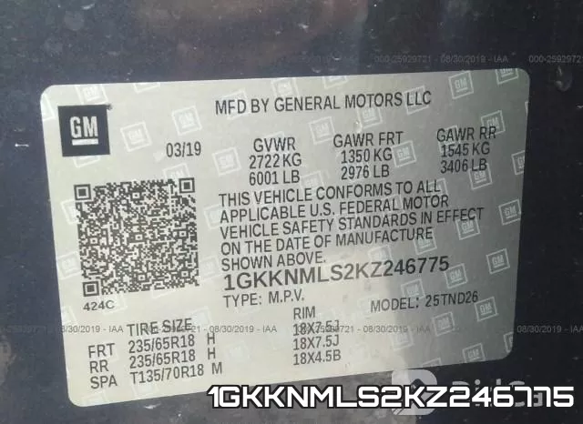 1GKKNMLS2KZ246775