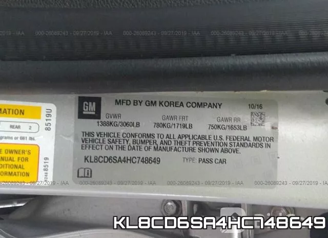 KL8CD6SA4HC748649