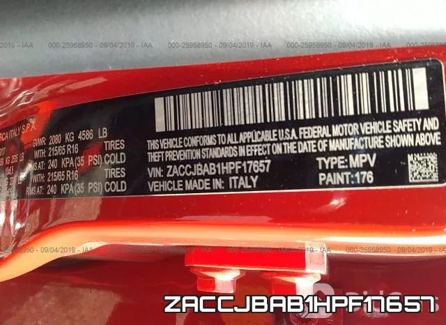 ZACCJBAB1HPF17657