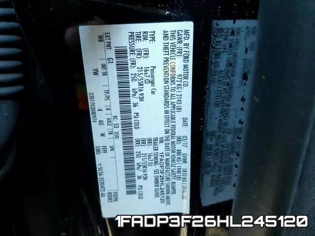 1FADP3F26HL245120