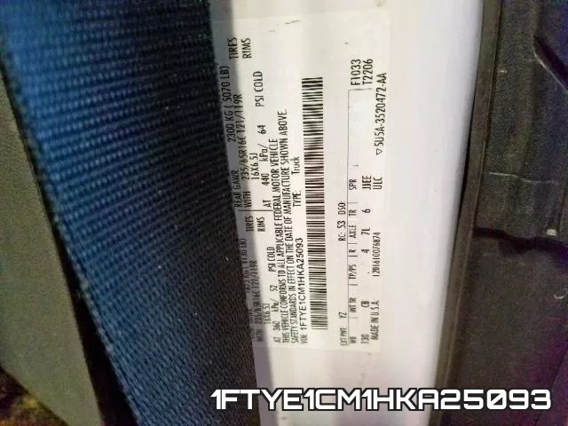 1FTYE1CM1HKA25093