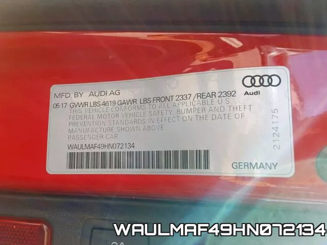 WAULMAF49HN072134