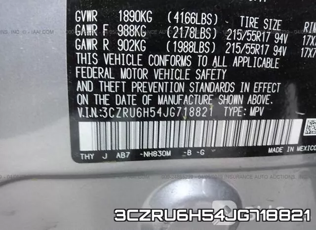 3CZRU6H54JG718821