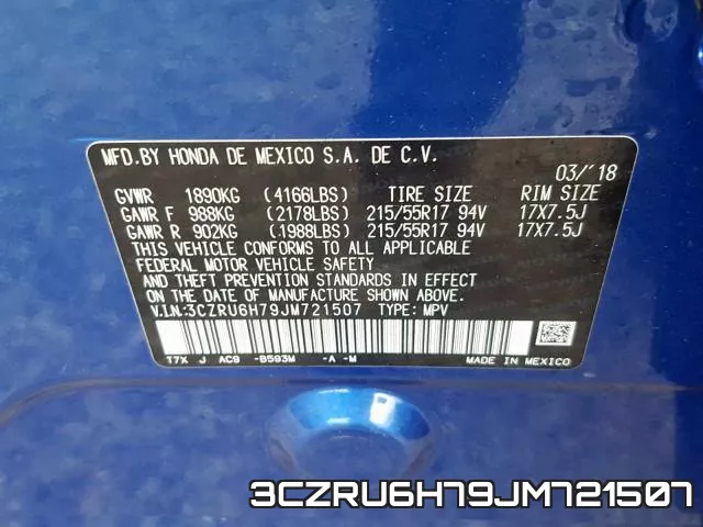 3CZRU6H79JM721507