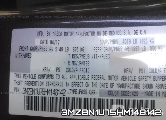 3MZBN1U75HM148142