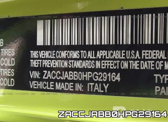 ZACCJABB0HPG29164