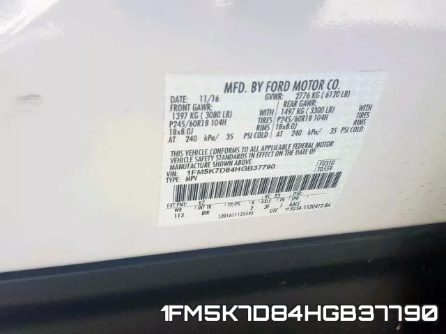 1FM5K7D84HGB37790