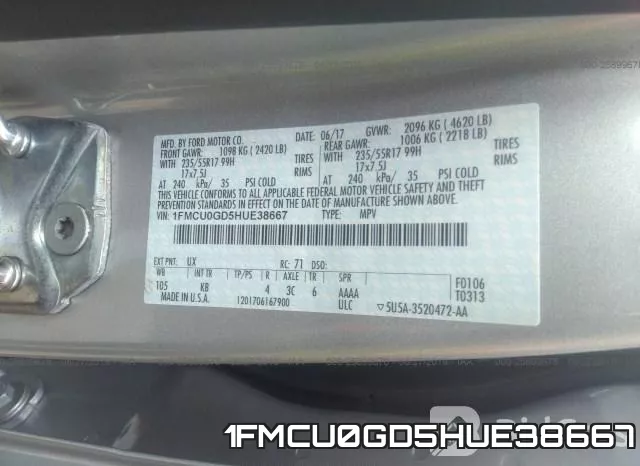 1FMCU0GD5HUE38667