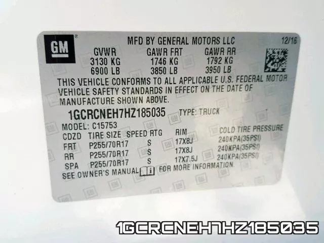 1GCRCNEH7HZ185035