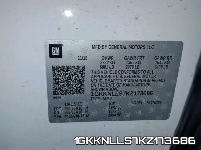 1GKKNLLS7KZ173686