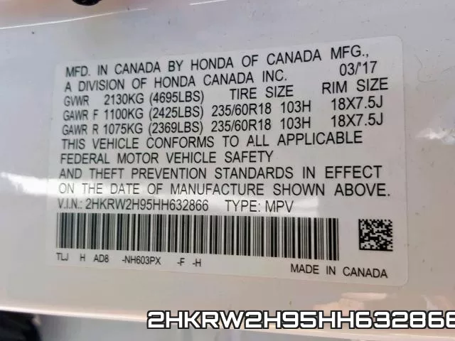 2HKRW2H95HH632866