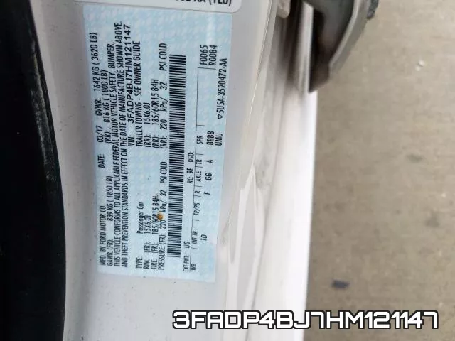 3FADP4BJ7HM121147
